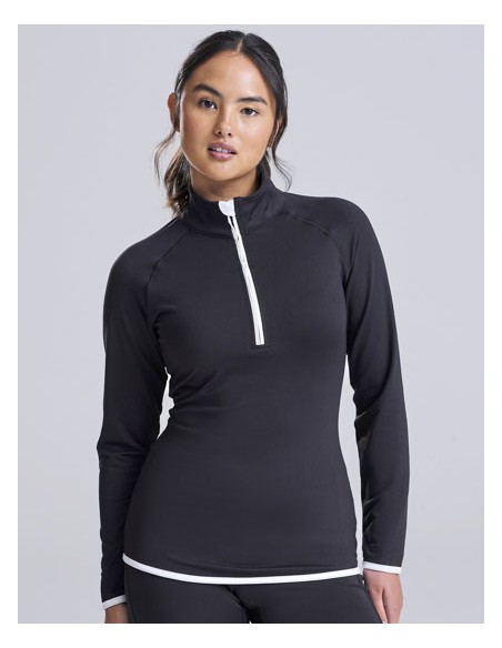 AWD-JC036-Womens Cool 1/2 Zip Sweat 2